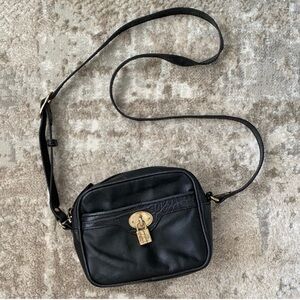 Emma Fox Black Leather Camera Bag